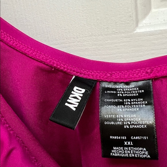 DKNY Fuchsia Ruffle Blouse - Picture 2 of 3